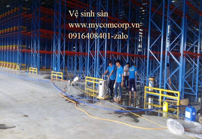 Vệ sinh sàn nhà xưởng
