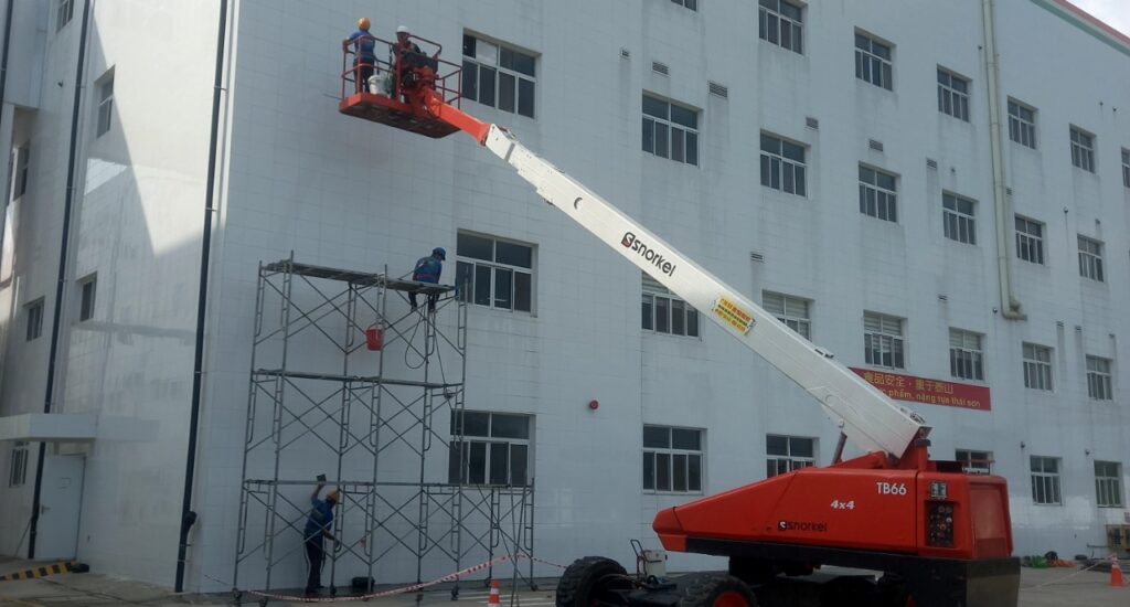 Vệ sinh nhà xưởng tại công ty WantWant Tiền giang